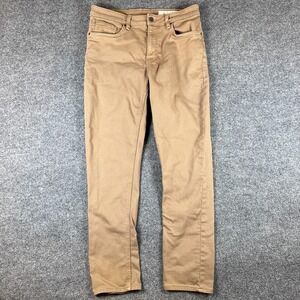 The Perfect Jean NYC Mens 33x30 Khaki Brown Denkhaki Slim Fit Stretch